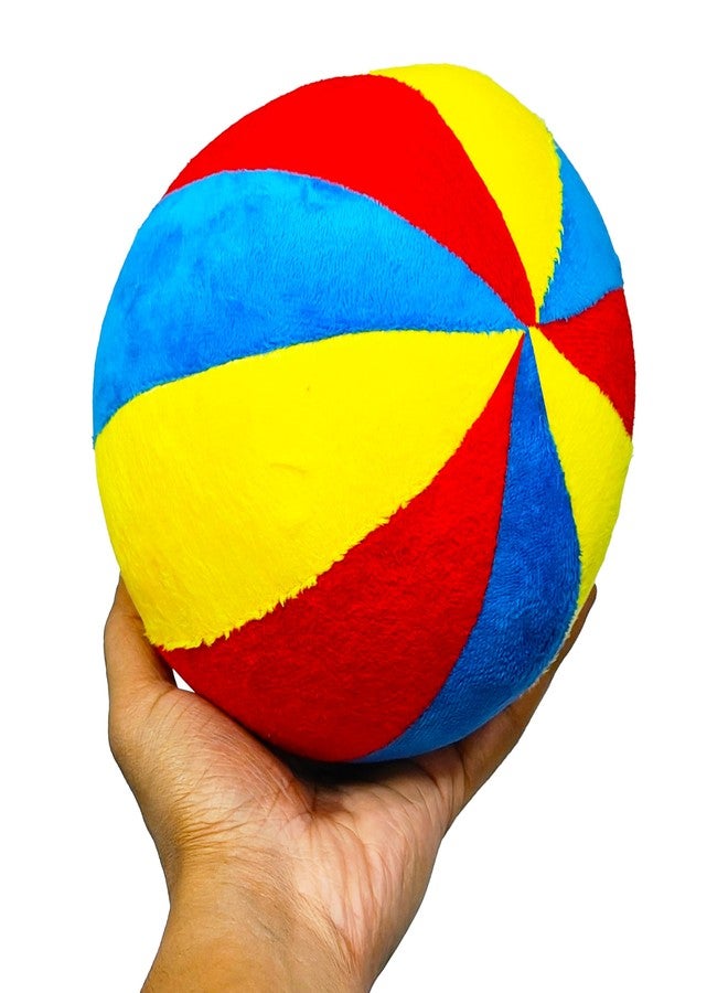 في جراسب كرة خشخيشة للأطفال من VGRASSP، مقاس 12 سم، بتصميم رانجولي ملون - كرة محشوة ناعمة من القطيفة تصدر صوت خشخشة للأطفال الرضع والصغار - هدية عيد ميلاد رائعة للعناق - اللون حسب المتوفر - Image 1